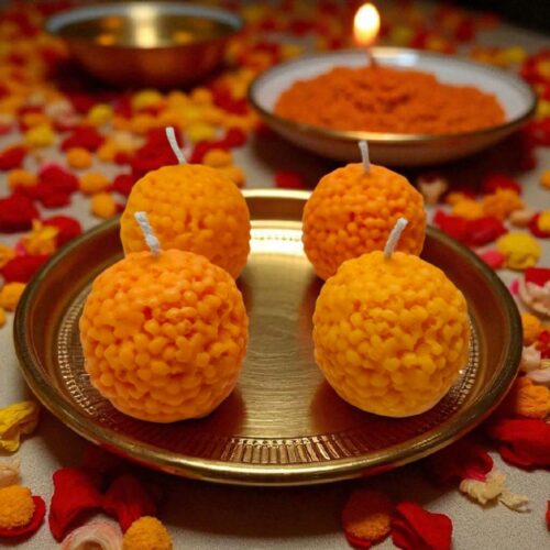 Scented Laddu Candle Scented Laddu Candle